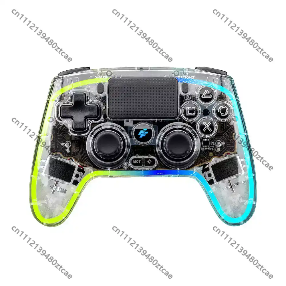 Gaming Hardware And Accessories - Przezroczysty bezprzewodowy kontroler do gier, gamepad