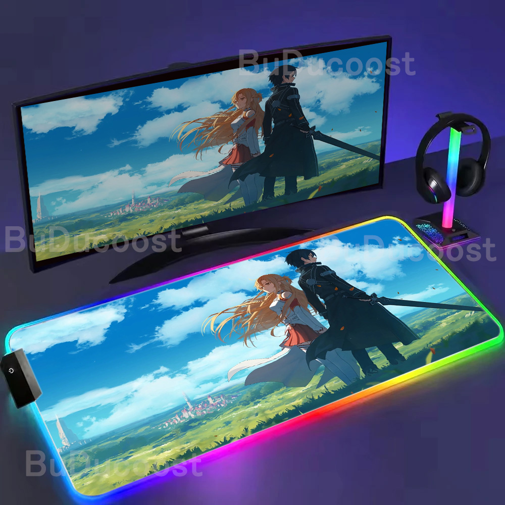 Gaming Accessories Online - Nowa Mata Pod Mysz RGB LED