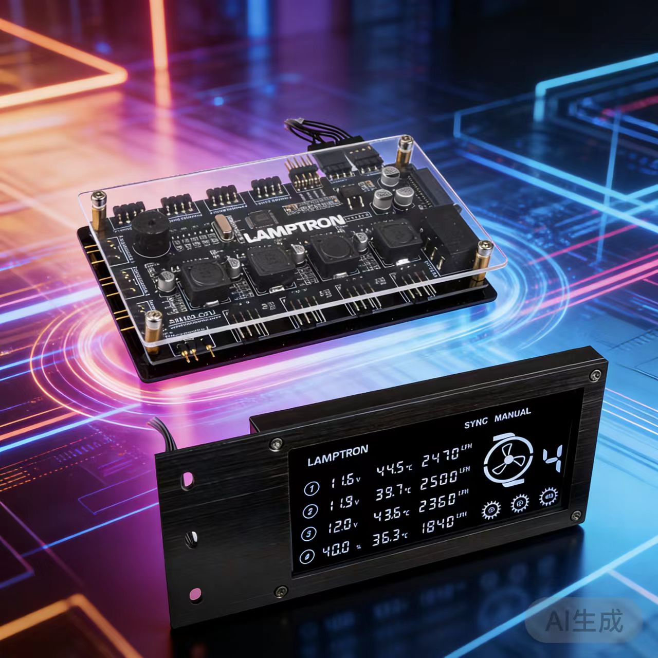Gaming Hardware And Accessories - LAMPTRON RW460 System chłodzenia wodnego czarny