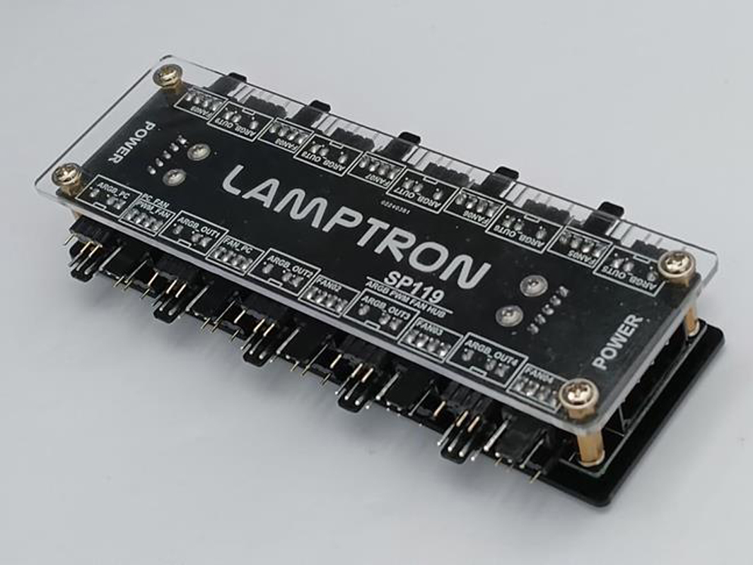 Gaming Hardware And Accessories - LAMPTRON 20-kanałowy Hub Wentylatorów ARGB PWM