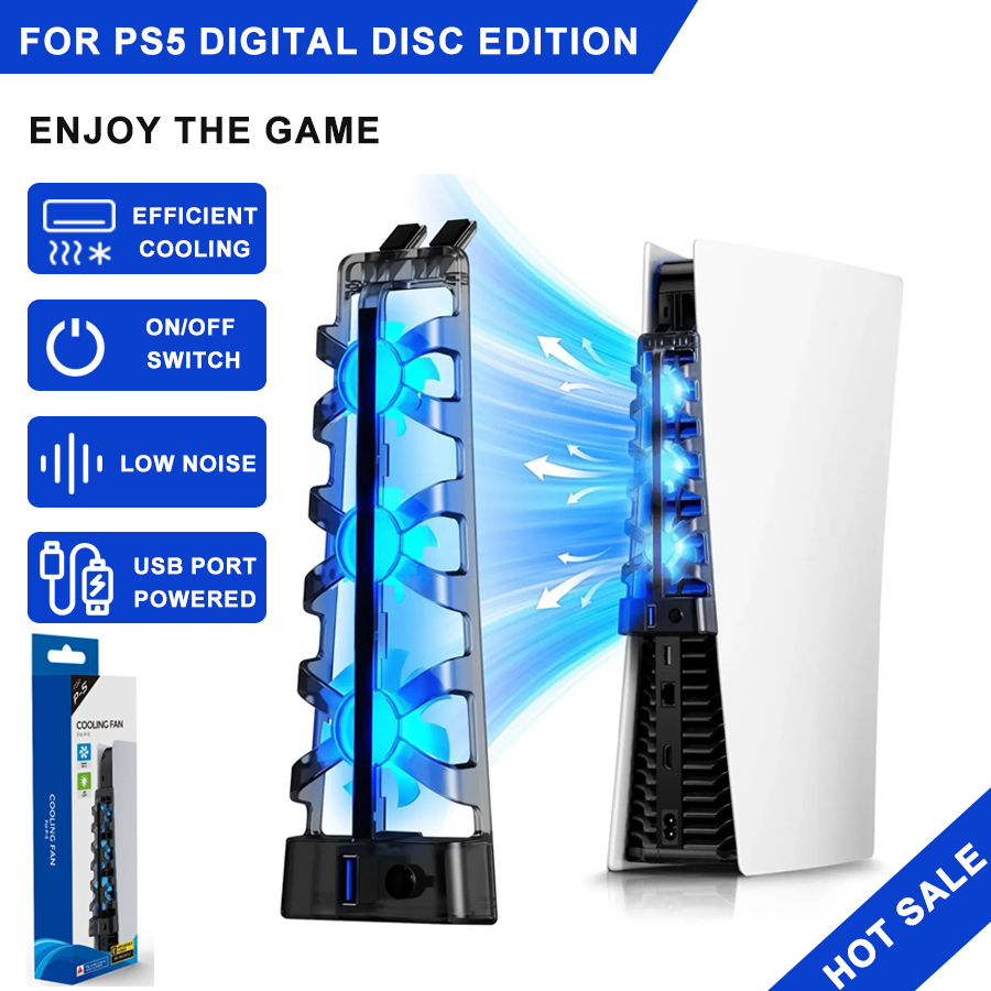 Gaming Zone Accessories - Wentylator chłodzący z oświetleniem LED do