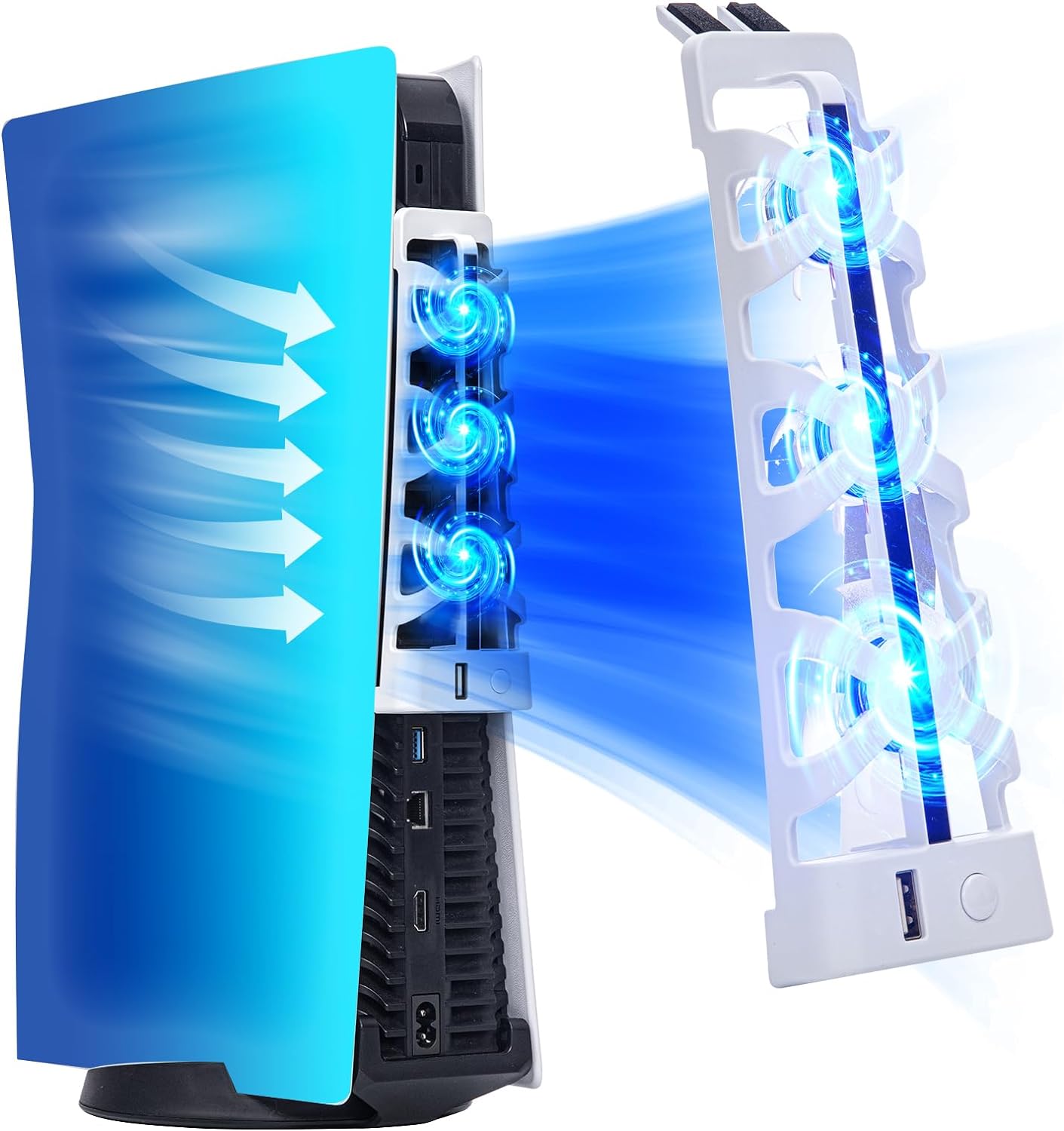 Gaming Zone Accessories - Wentylator cichy z oświetleniem LED i