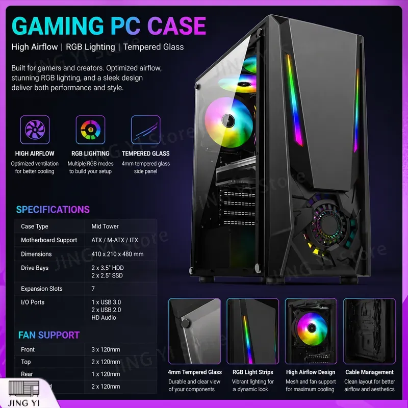 Obudowa ATX do komputera gamin – Gaming Hardware And Accessories recenzja i cena