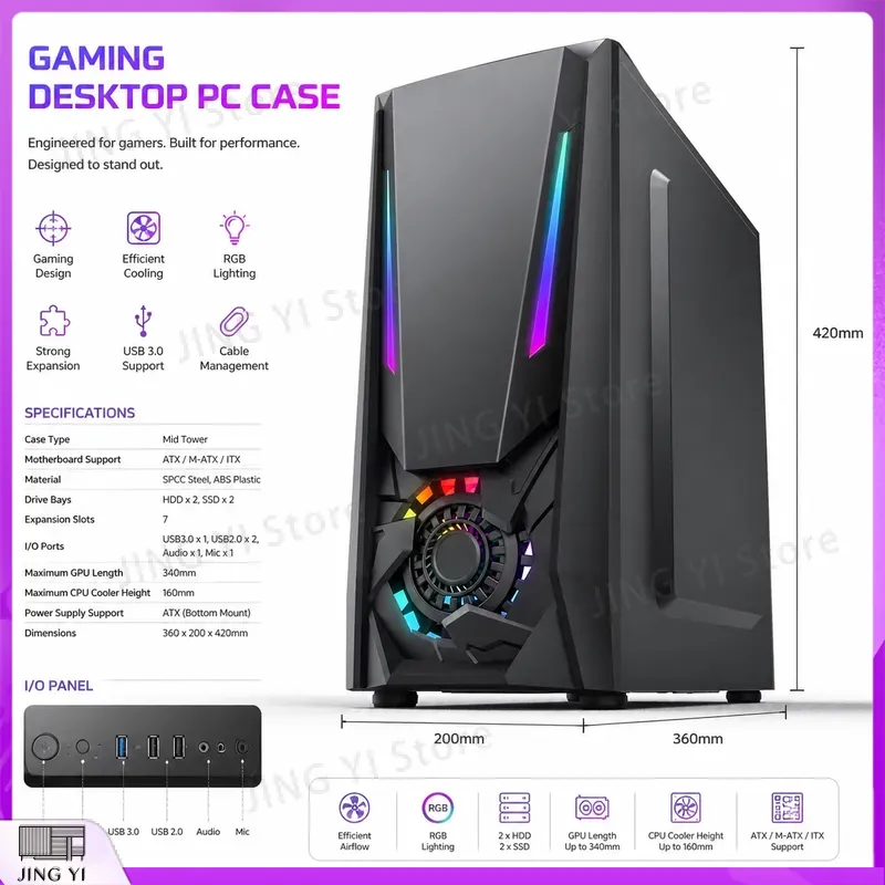 Obudowa ATX do komputera gamin – Gaming Hardware And Accessories recenzja i cena