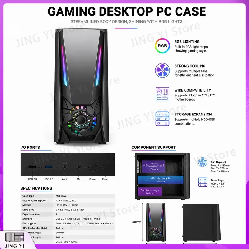 Obudowa ATX do komputera gamin – Gaming Hardware And Accessories recenzja i cena
