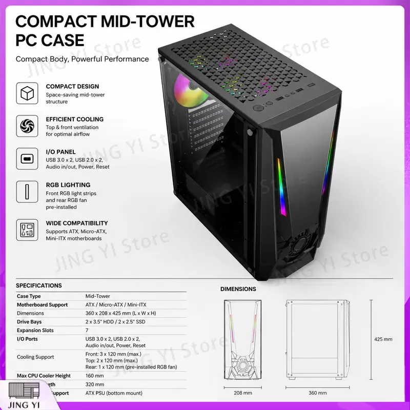 Obudowa ATX do komputera gamin – Gaming Hardware And Accessories recenzja i cena