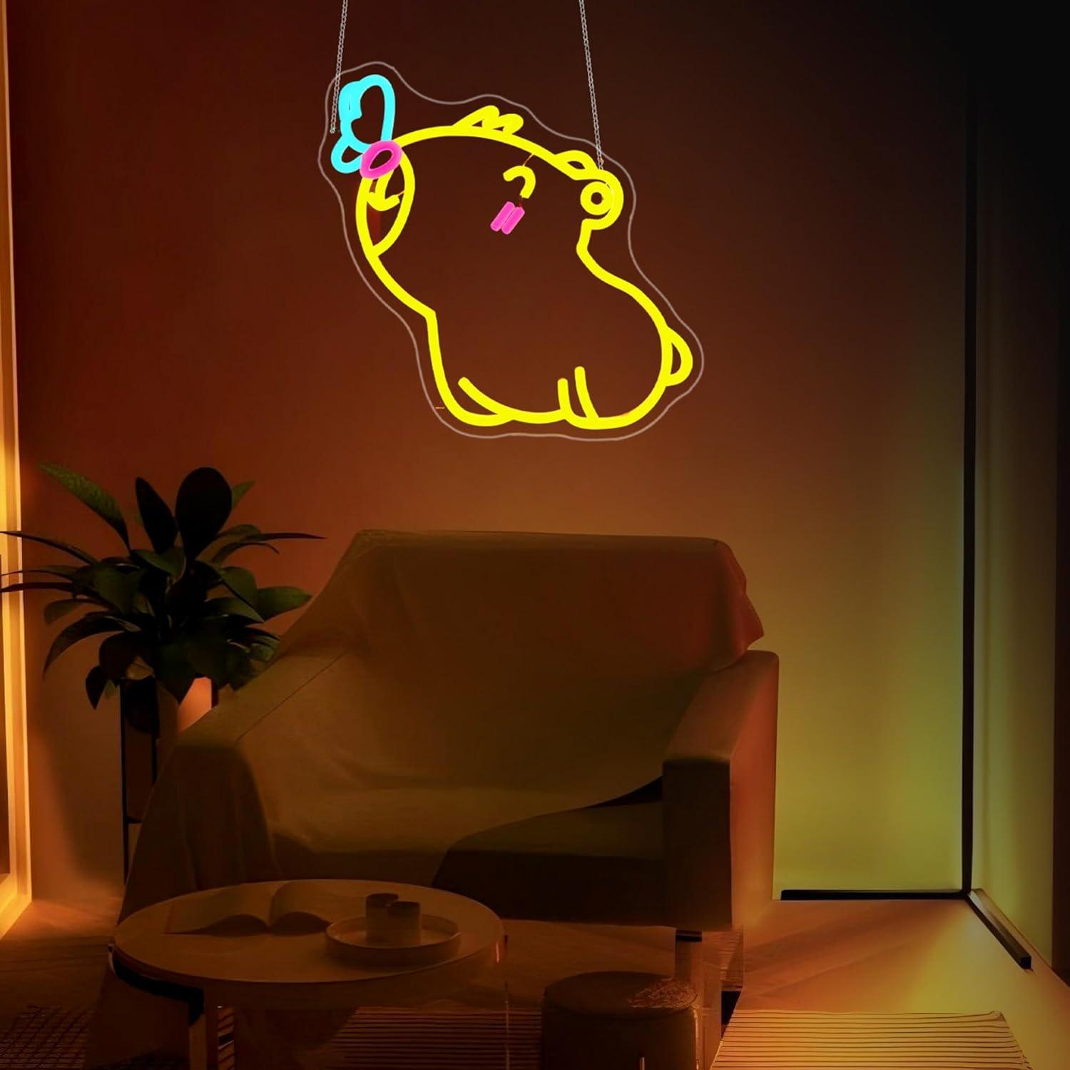 Neonowy znak Capybara, ściemni – Gaming Accessories Shop recenzja i cena