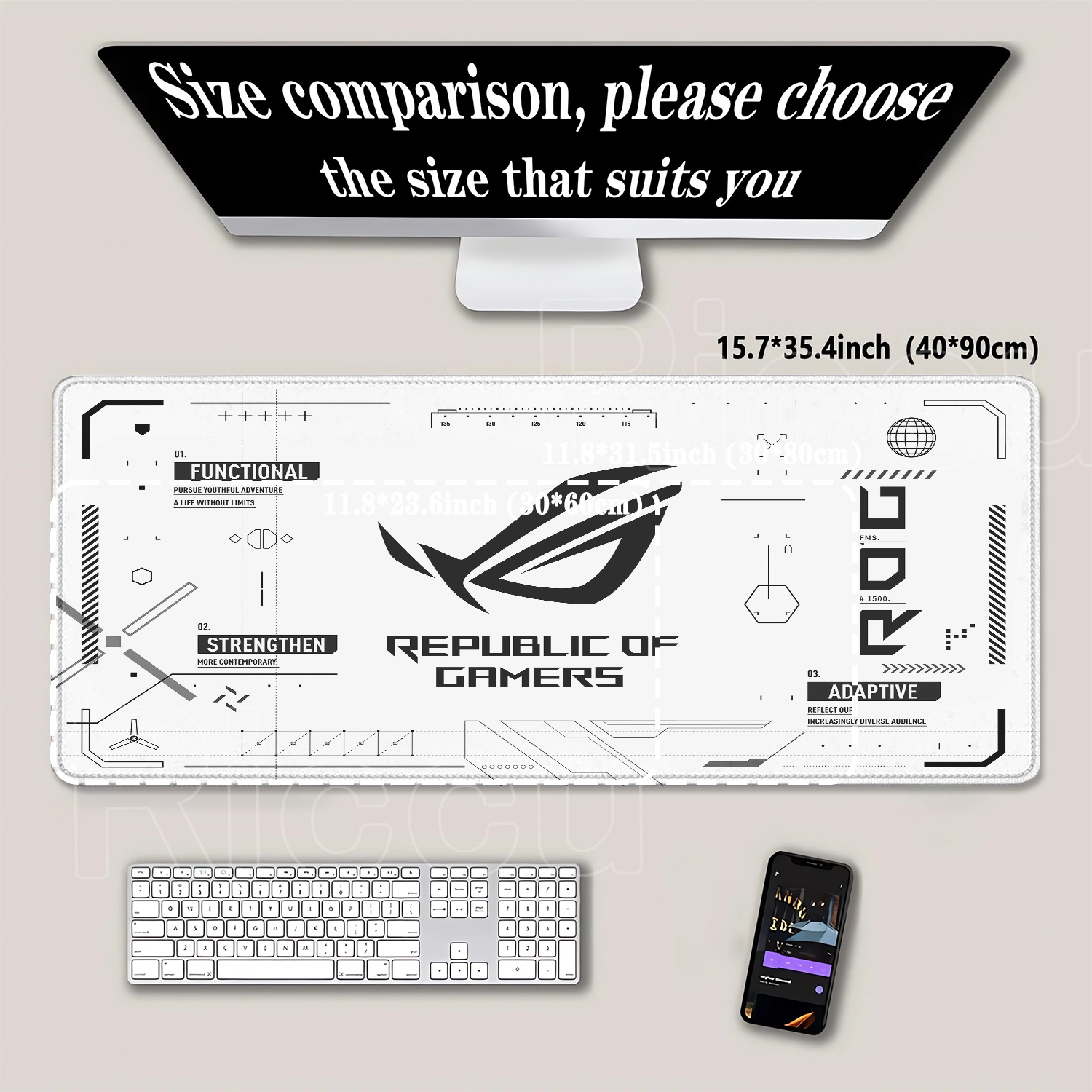 Duża podkładka pod mysz dla gr – Gaming Accessories Asus recenzja i cena
