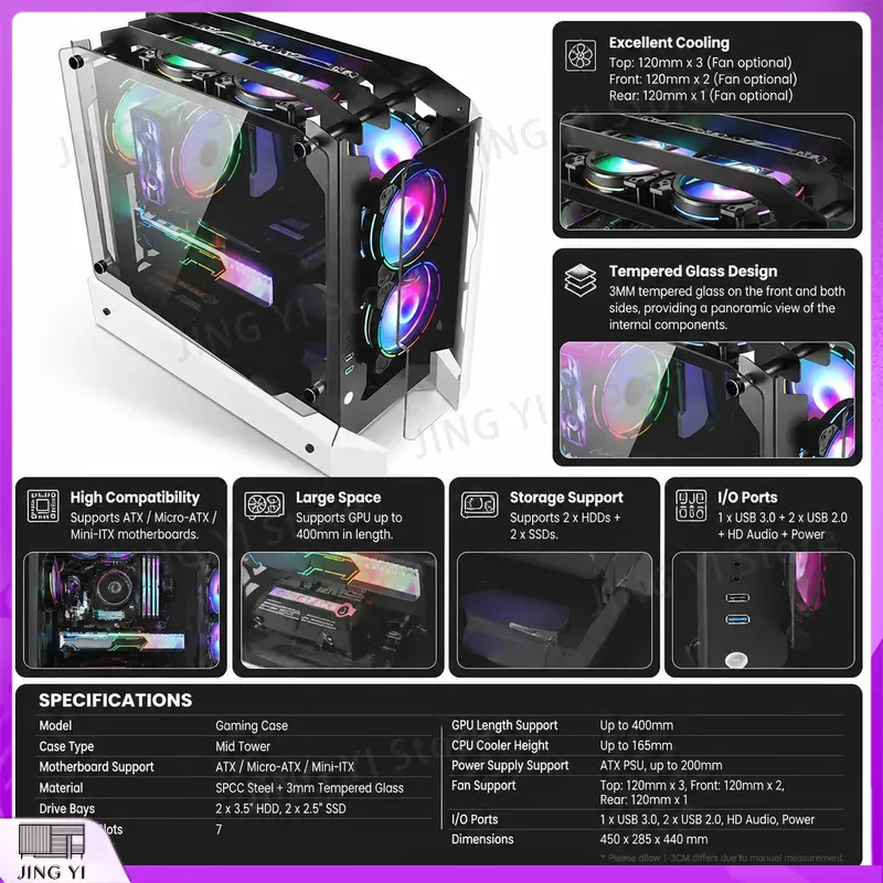 Obudowa komputera gamingowego  – Gaming Hardware And Accessories recenzja i cena